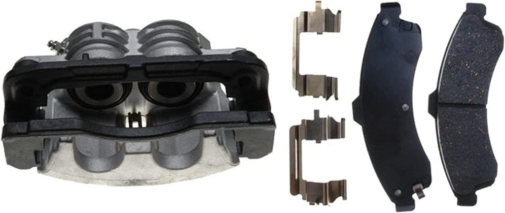 Gold 18R1517 Front Driver Side Disc Brake Caliper Assembly with Ceramic Pads (Loaded Non-Coated), Remanufactured