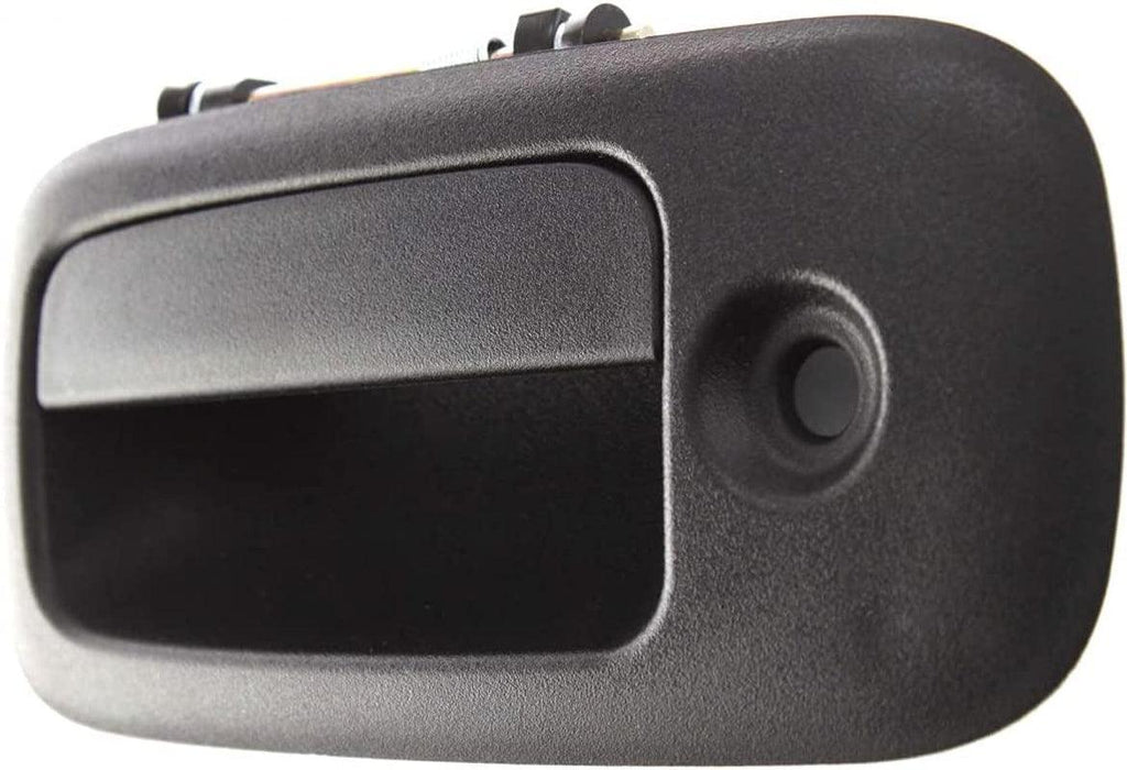 for Chevy Express 3500 Exterior Door Handle Front Driver Side | Textured Black 2003-2009 | with Key Hole | Trim: Base/Ls | GM1310148 | 25989399