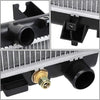 OEM-RA-2883 1-Row OE Style Bolt-On Aluminum Core Radiator Replacement Compatible with 05-11 Dakota / 06-09 Raider at MT, 21-7/8" W X 17-11/16" H X 1" D, 1-9/16" Inlet, 1-13-16" Outlet