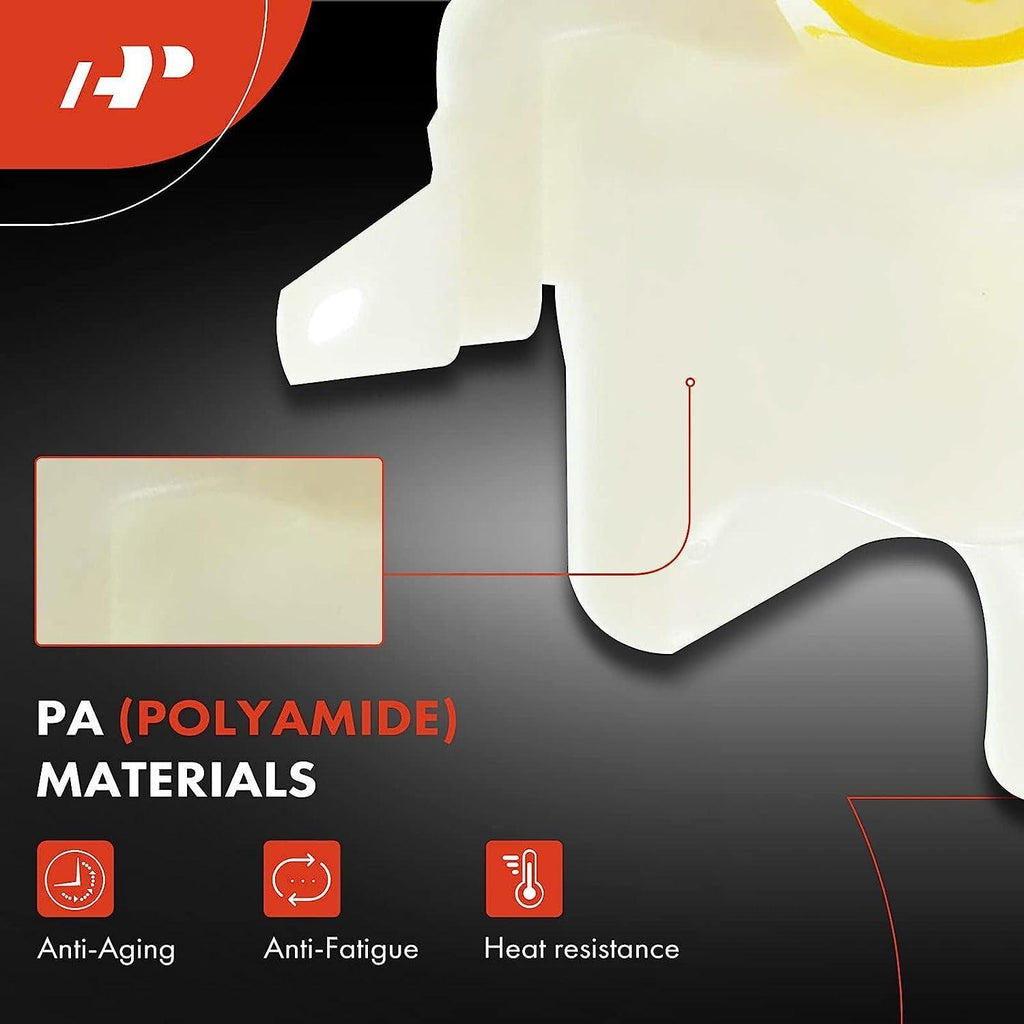 A-Premium Engine Coolant Overflow Recovery Reservoir Tank [With Cap] Compatible with Dodge Caliber 2007-2012 & Jeep Compass Patriot 2007-2017, 4Cyl 1.8L 2.0L 2.4L