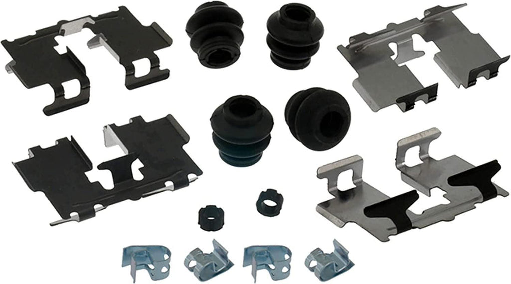 Gold 18K2002X Rear Disc Brake Caliper Hardware Kit with Clips, Seals, Bushings, and Lubricant