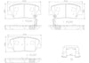 Front Disc Brake Pad Set for Sorento, Santa Fe Sport, Azera, Santa Fe (P30070N)