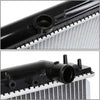 OEM-RA-2807 1-Row OE Style Aluminum Cooling Radiator Compatible with 05-18 Frontier / 05-12 Pathfinder AT, 27-3/16" W X 23-5/8 X H X 1-1/4" D, 1-3/8" Inlet, 1-3/8" Outlet
