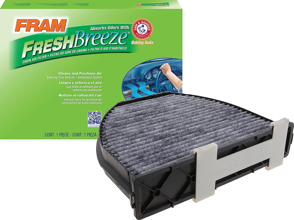 Fresh Breeze Cabin Air Filter Replacement for Car Passenger Compartment W/ Arm and Hammer Baking Soda, Easy Install, CF10934 for Mercedes-Benz Vehicles