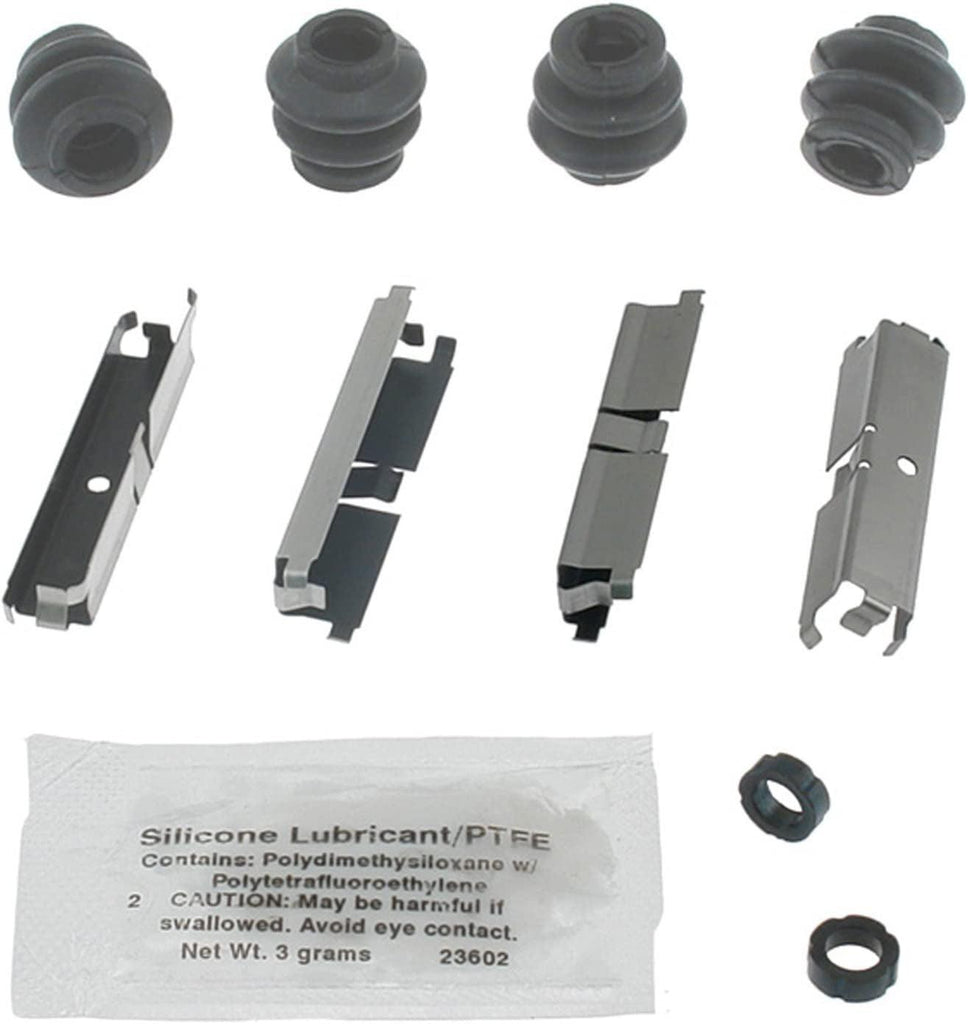 Gold 18K1755X Rear Disc Brake Caliper Hardware Kit with Clips, Seals, Bushings, and Lubricant