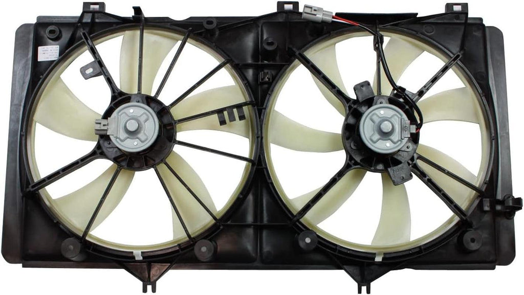 TYC 622420 Replacement Cooling Fan Assembly Compatible with Toyota , Black