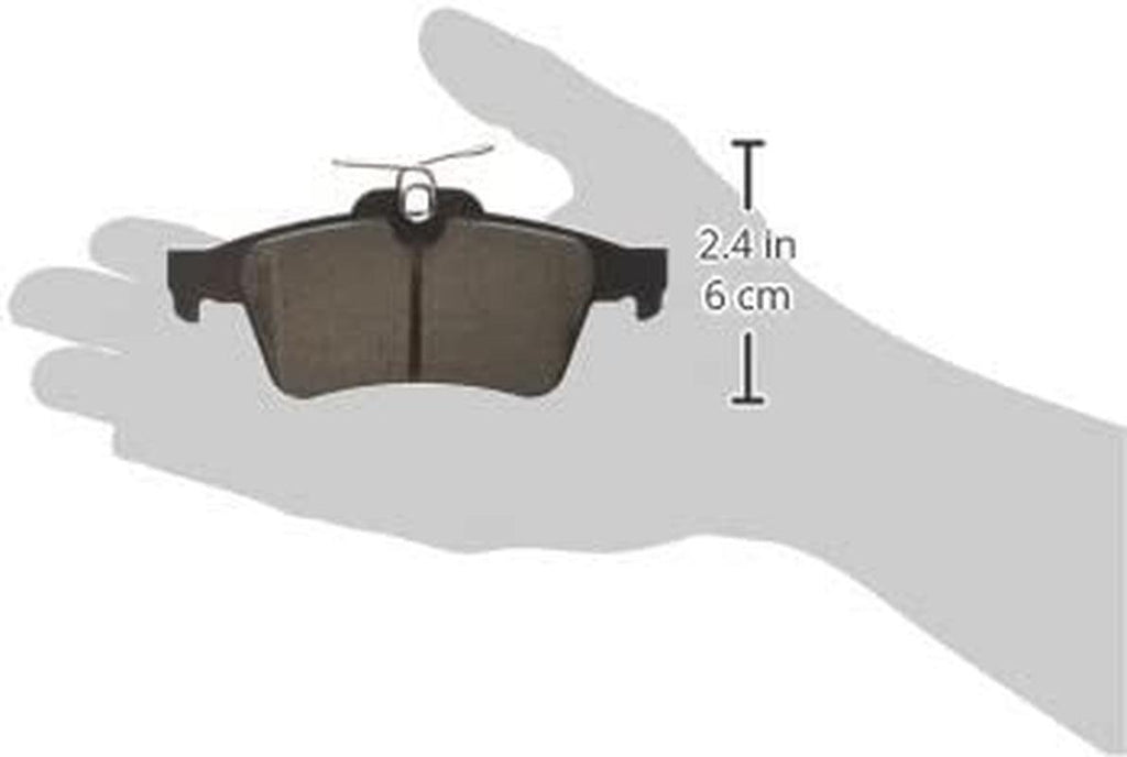 17-1095, Z17 Rear Ceramic Brake Pads with Hardware