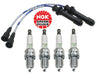 Mazda Protege 1999-2001 1.6L Spark Plug ZFR5F11 + Blue Wire Set NGK 4448 / ZE 53