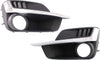 Fog Lamp Molding Compatible with 2015-2016 Subaru Impreza with Fog Lamp Hole Sedan/Wagon Passenger and Driver Side