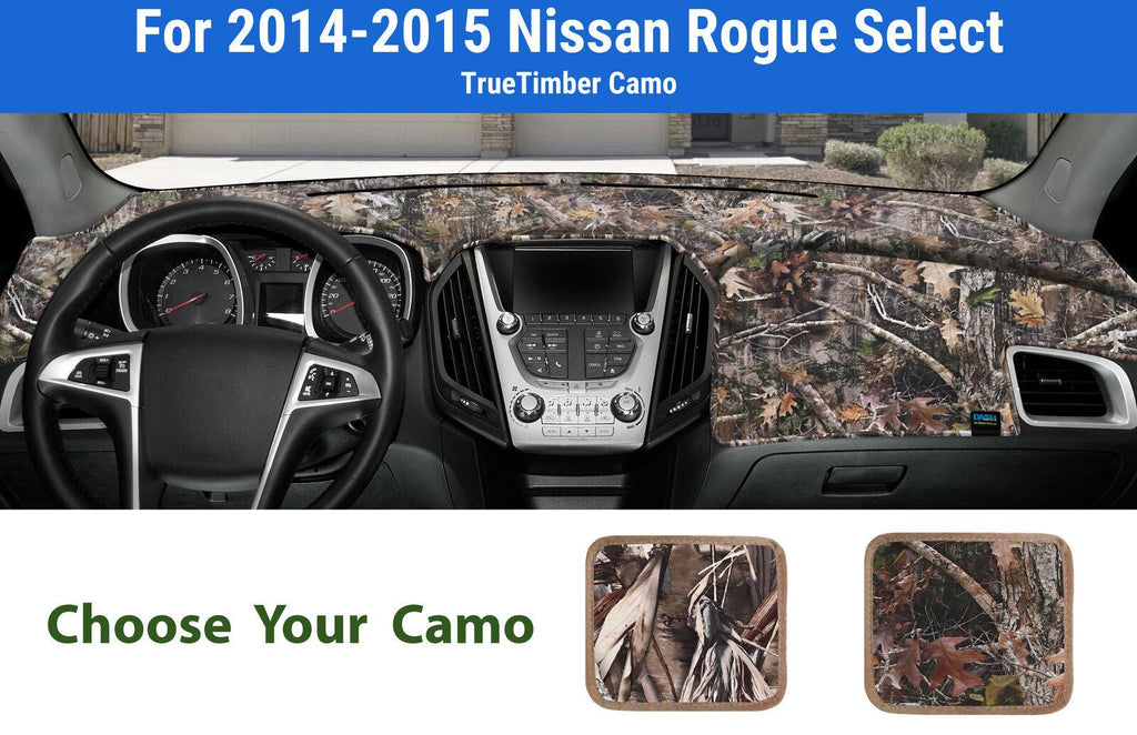 Dashboard Dash Mat Cover for 2014-2015 Nissan Rogue Select (Truetimber Camo)