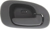 Interior Door Handle Set Compatible with 1998-2004 Dodge Intrepid Rear, Driver and Passenger Side Textured Black Sedan