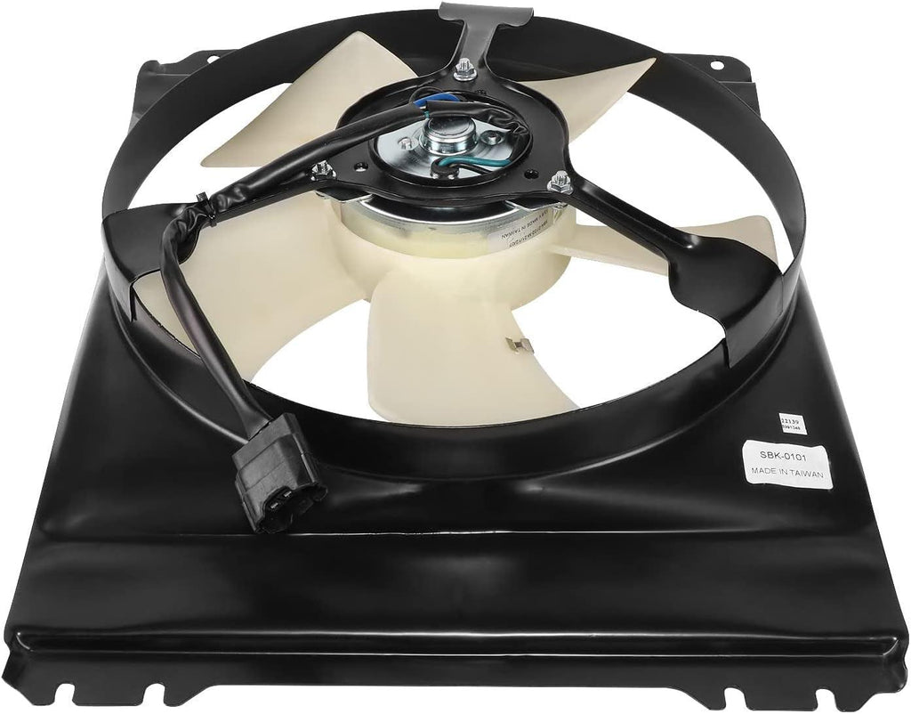 Factory Style Radiator Fan Assembly Compatible with 93-96 Subaru Impreza,Oem-Rf-0929