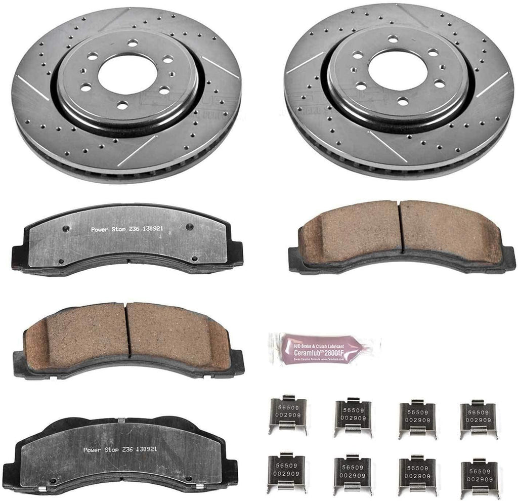 K3167-36 Z36 Truck & Tow Front Brake Kit, 6-Lug Setup