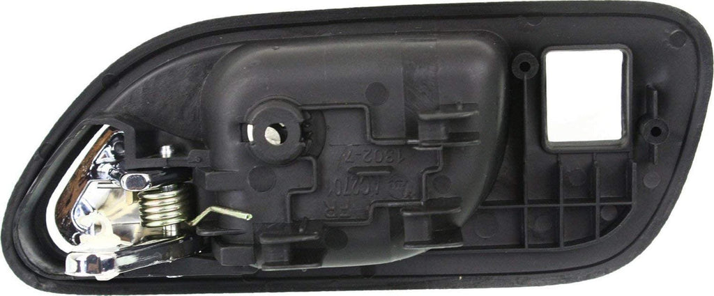 Interior Door Handle Set Compatible with 2001-2006 Acura MDX, Fits 1999-2003 Acura TL Front, Driver and Passenger Side Black Bezel with Chrome Lever