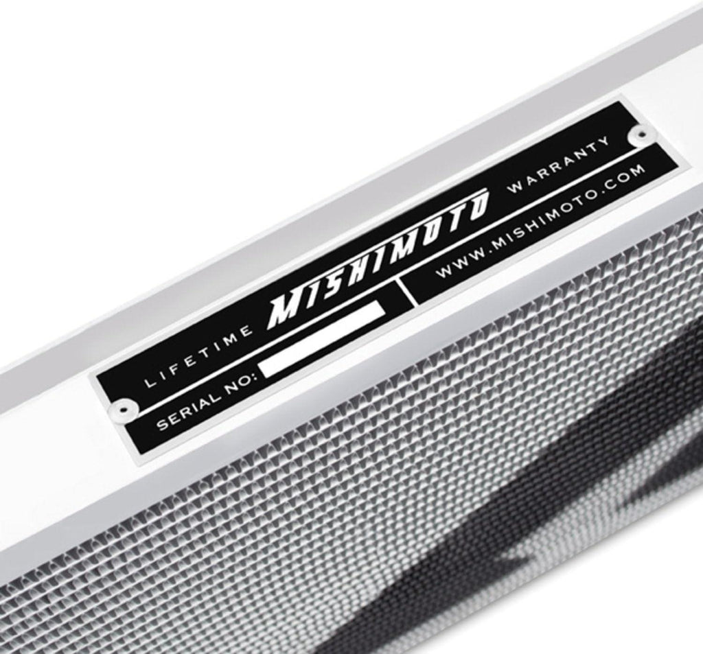 MMRAD-MUS-96B Bracketed Aluminum Radiator Compatible with Ford Mustang Manual 1996 Silver