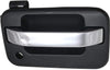 for Ford F-150 Exterior Door Handle Front, Passenger Side Black Bezel with Chrome Lever (2004-2014) | with Key Hole | Trim:All Submodels | FO1311129 | CL3Z1522404BA