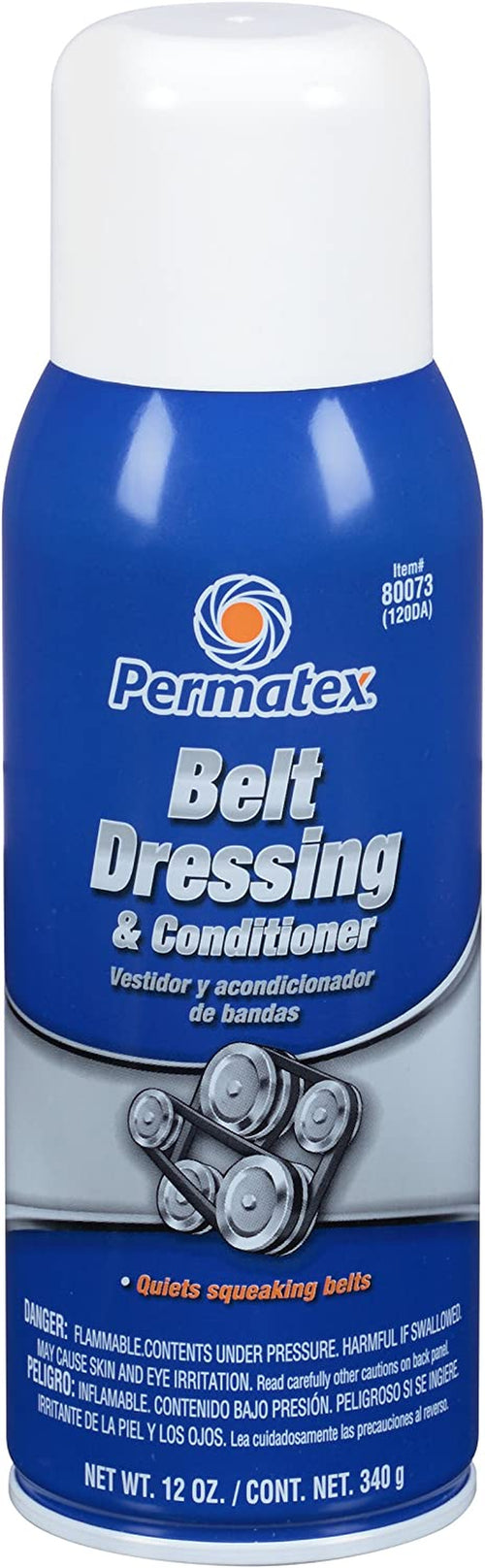 Permatex 80073 Belt Dressing and Conditioner, 12 Oz. Net Aerosol Can