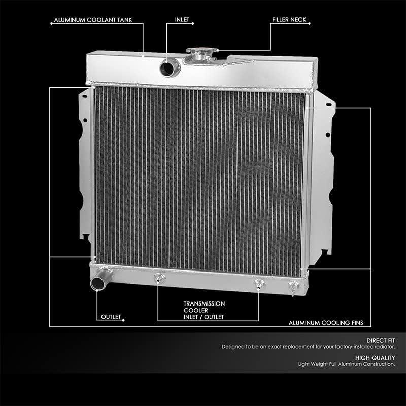RA-CORONET66-2 2-Row Full Aluminum Radiator Compatible with 1965-1966 Dart / 1966-1969 Charger / 1965-1967 Satellite / 1965-1966 Valient V8 AT/MT