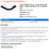 Lower Radiator Hose - Compatible with 1990 - 1998 Saab 9000 2.3L 4-Cylinder GAS 1991 1992 1993 1994 1995 1996 1997