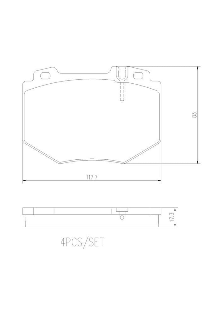 Brembo Front Disc Brake Pad Set for 01-02 Mercedes-Benz S500 (P50048N)