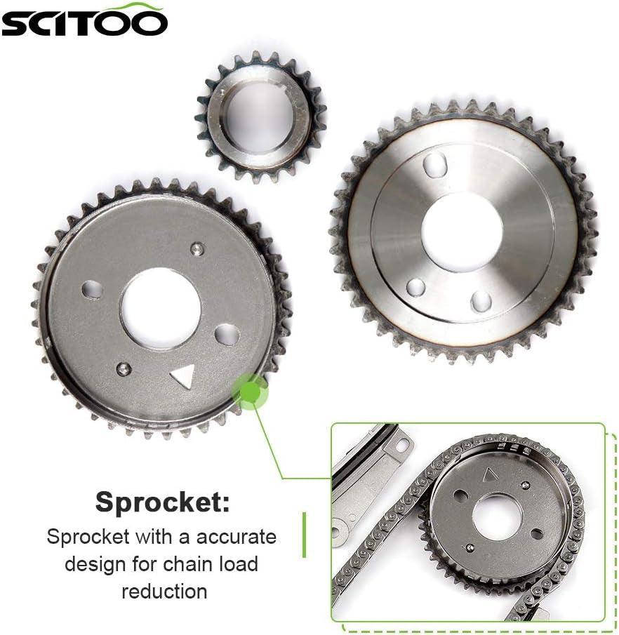 9-0397SA Engine Timing Chain Kit Sets Replaces for Chrysler 300 Concorde for Dodge Charger Intrepid Magnum Stratus V6 2.7L DOHC