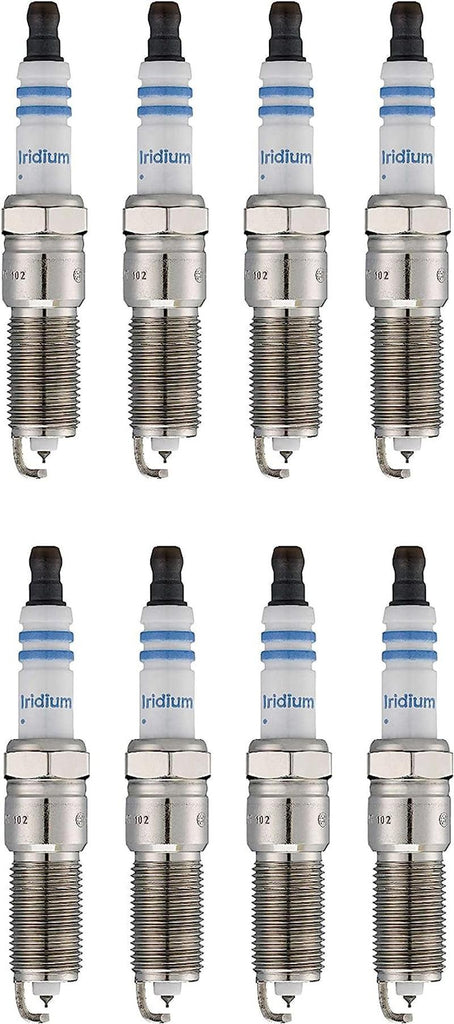 Premium OE Fine Wire Set of 8 Double Iridium Spark Plugs for Ford F-150 Mustang V8