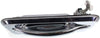 for Hummer H2 Exterior Door Handle Rear, Driver Side Chrome 2003-2009 | Trim: Base