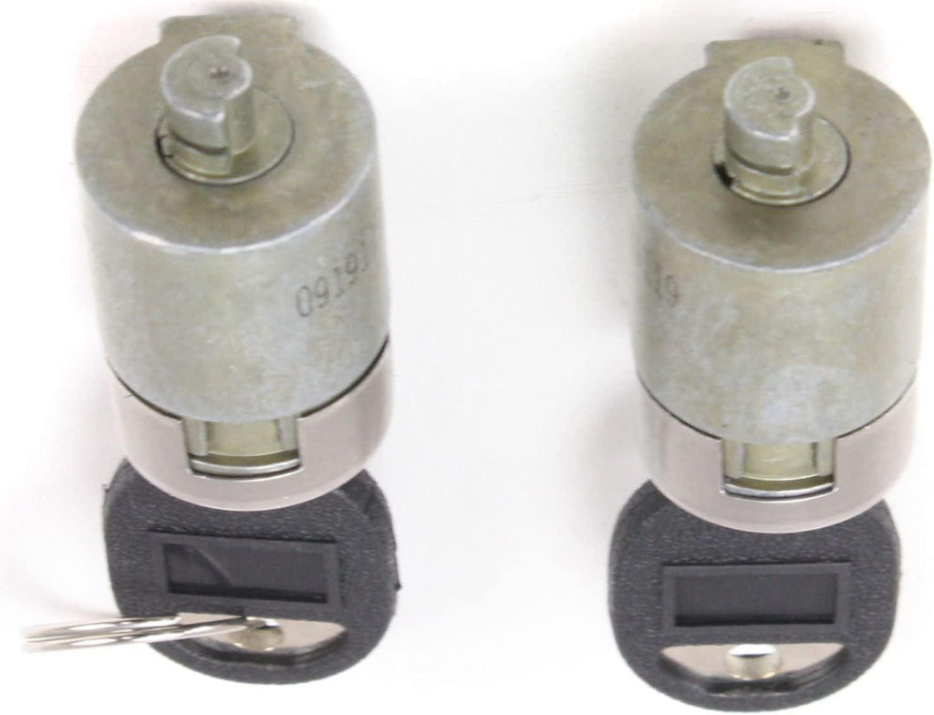 Front Exterior Door Handle Set of 4 Compatible with 1988-1994 Chevrolet C1500, Fits 1988-1994 Chevrolet C2500 Smooth Black Driver and Passenger Side