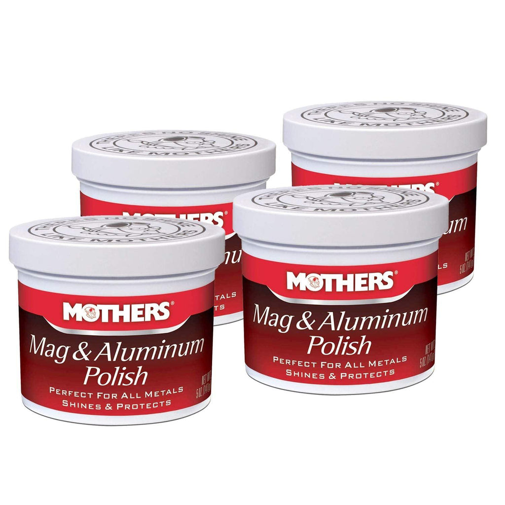 Mothers Metal Polish, 5 Oz Mag and Aluminum Polish (4)