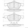 Centric Front Disc Brake Pad for Escape, Mariner, Tribute (103.10470)