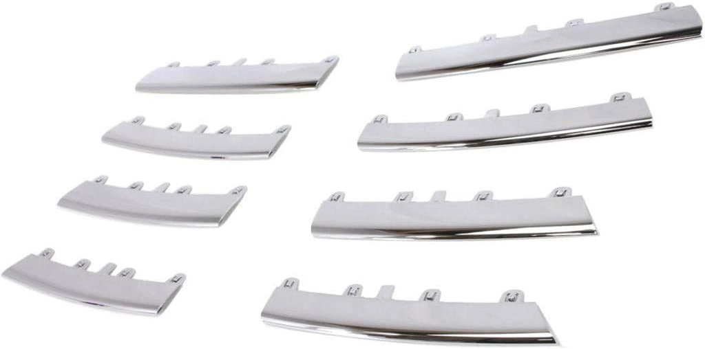 Compatible with Volkswagen Jetta Grille Trim 2005 06 07 08 09 2010 Lower | Kit Set | Chrome | VW1211100 | 1KM898653