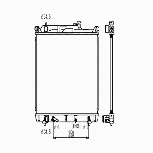 Radiator Fits 1985 Jeep Scrambler