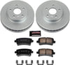 CRK5531 Coated Brake Rotor & Ceramic Brake Pads- Rear