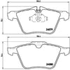 Brembo Front Disc Brake Pad Set for Jaguar (P36027)