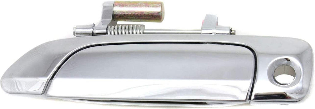 Front and Rear Exterior Door Handle Set of 4 Compatible with 2001-2005 Honda Civic Chrome Driver and Passenger Side