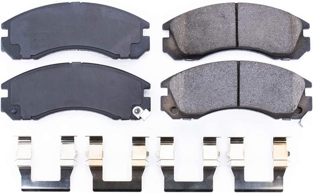 17-530, Z17 Front Ceramic Brake Pads with Hardware