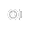 Centric Rear Disc Brake Rotor for BMW (121.34016)