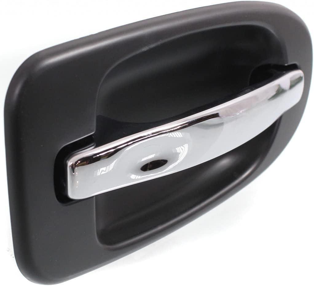 For Buick Terraza Exterior Door Handle Rear, Passenger Side - Side Sliding Door Primed Bezel with Chrome Lever (2005-2007) | Trim:All Submodels | GM1521125 | 10399451