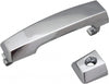 for Nissan Titan Exterior Door Handle Front, Driver Side Chrome (2004-2015) | with Key Hole| Trim:All Submodels
