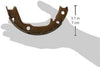 Professional 17889B Bonded Rear Parking Brake Shoe Set