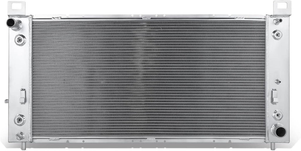 RA-ESCA-4 4-Row 34" Wide Full Aluminum Radiator Compatible with 02-14 Escalade / 99-13 Silverado 1500 2500/07-13 Avalanche / 00-14 Yukon 4.8L, 5.3L, 6.0L, 6.2L
