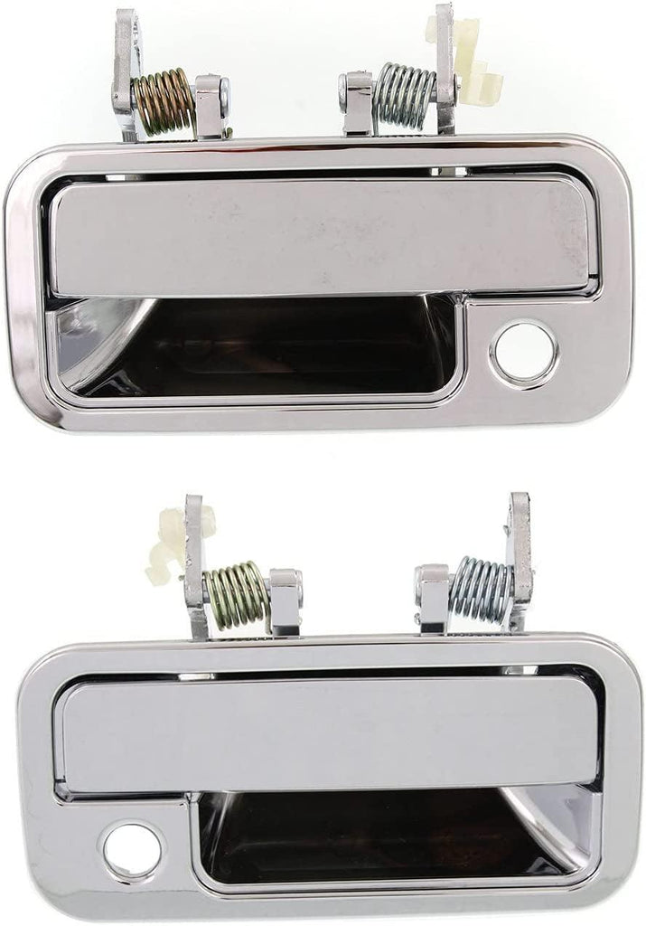 Front Exterior Door Handle Compatible with 1991-1997 Isuzu Rodeo and 1989-1994 Isuzu Amigo and 1988-1995 Isuzu Pickup, Set of 2, Driver and Passenger Side