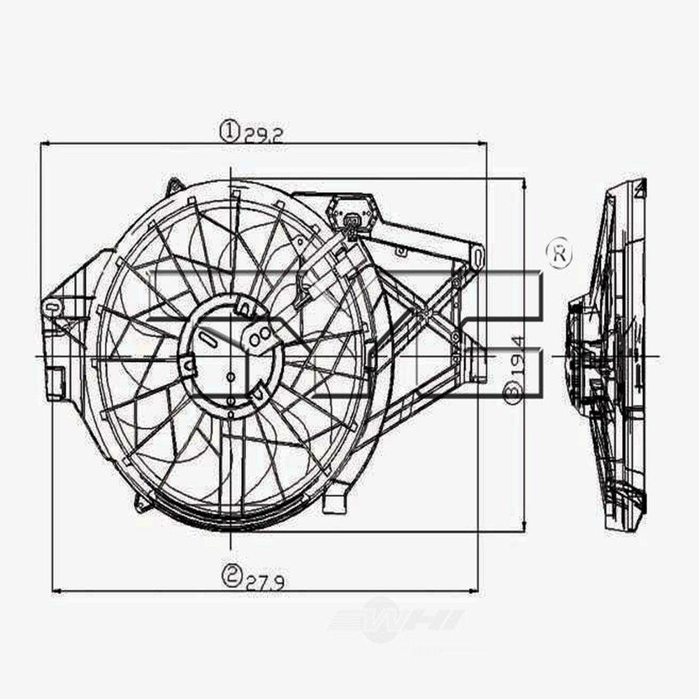 Dual Radiator and Condenser Fan Assembly