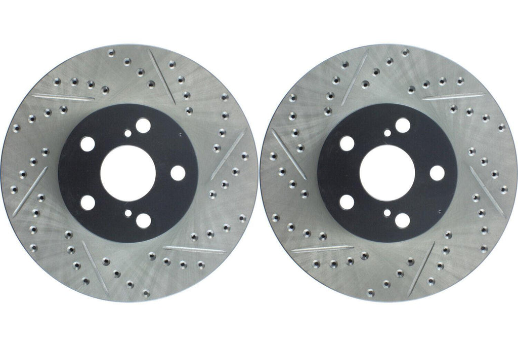 Front PAIR Stoptech Disc Brake Rotor for 2003-2008 Toyota Corolla (46366)