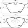 Brembo Front Disc Brake Pad Set for BMW (P06055)