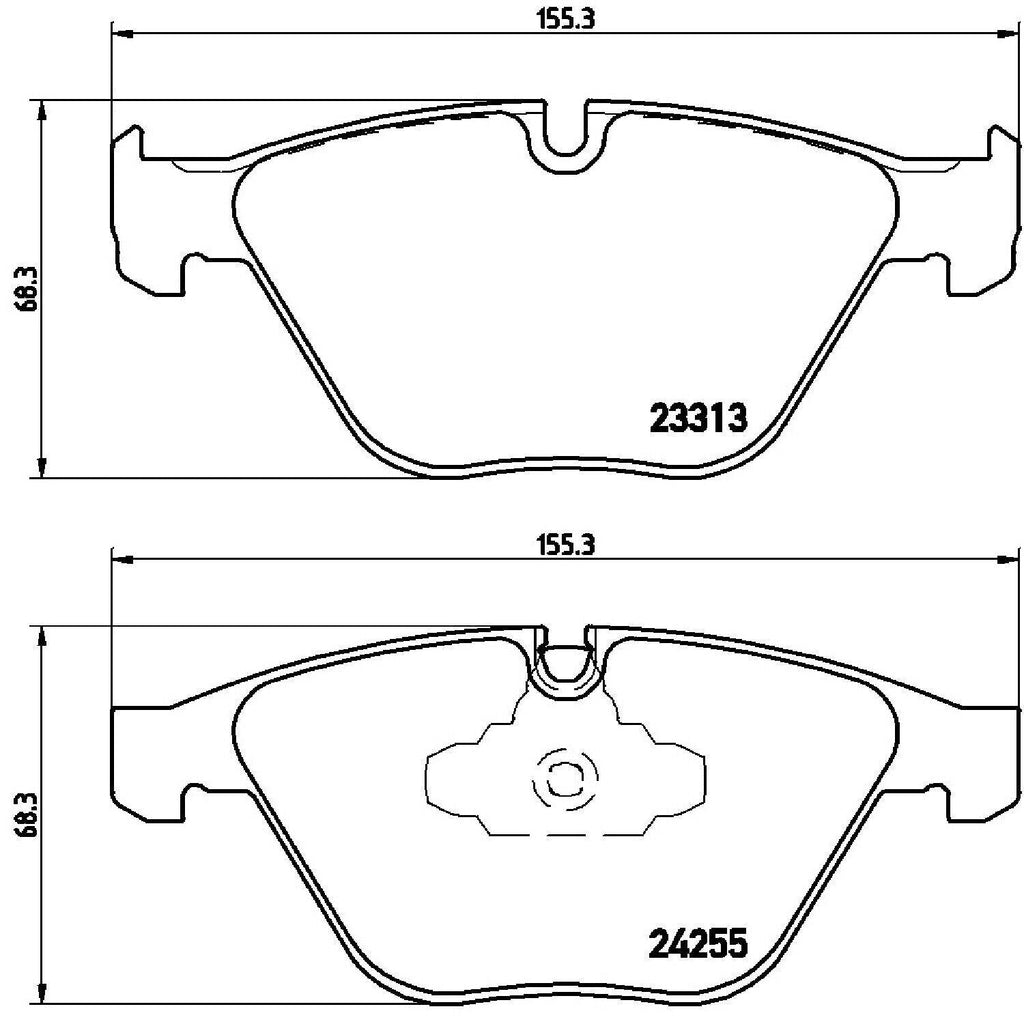 Brembo Front Disc Brake Pad Set for BMW (P06055)