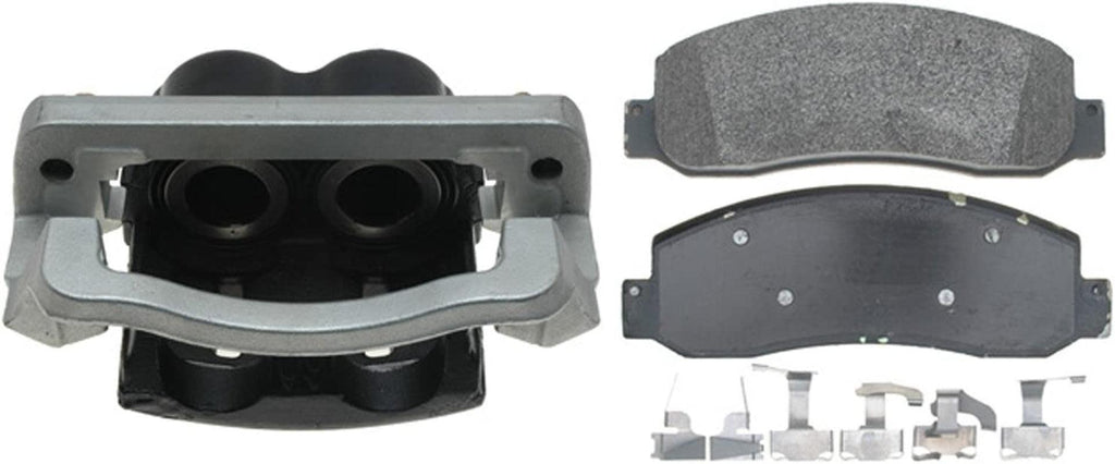 Gold 18R2534 Front Passenger Side Disc Brake Caliper Assembly with Semi-Metallic Pads (Loaded Non-Coated), Remanufactured