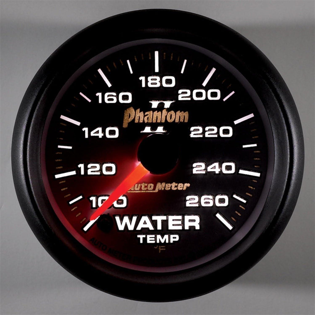7555 Phantom II Full Sweep Electric Water Temperature Gauge