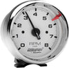 2304 Autogage White Face Tachometer,3.750 In.