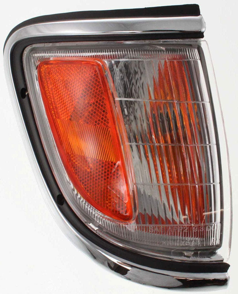 Corner Light for TOYOTA TACOMA 1995-1996 RH Assembly with Chrome Trim 2WD